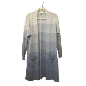 Athleta Blue Ombré Spirt Wool Cashmere Wrap Size Medium